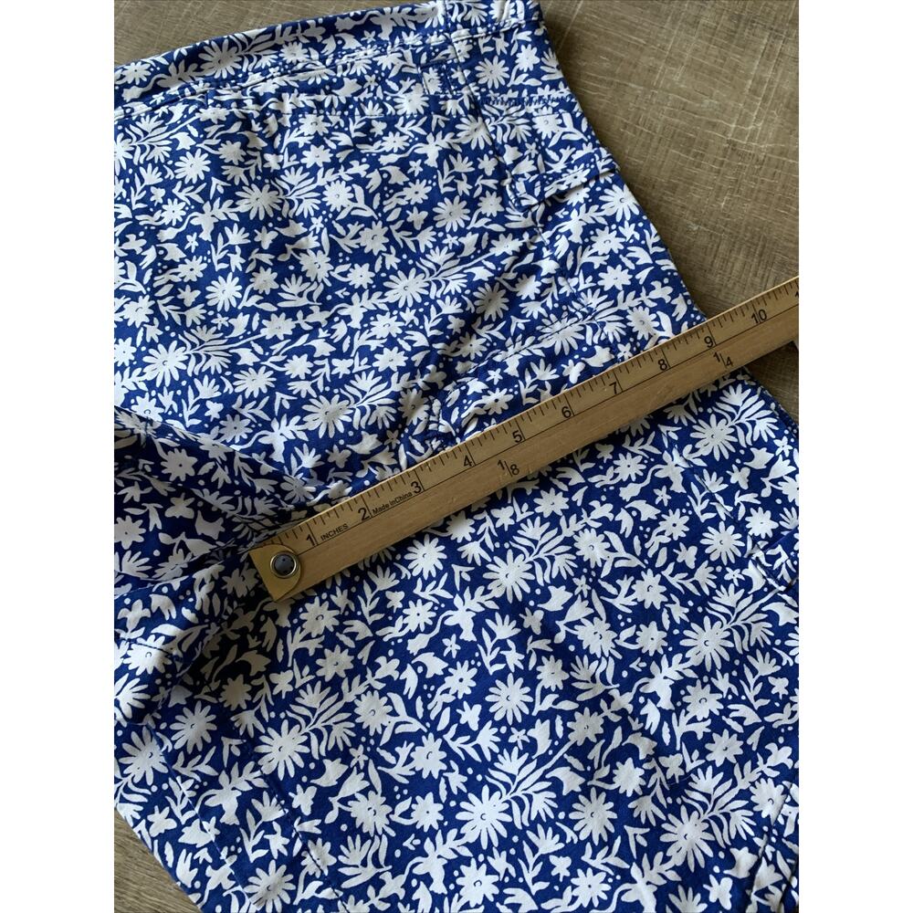 Vineyard Vines Floral Shorts Womens 4 Blue White Stretch Chino Preppy NWT - Picture 9 of 15